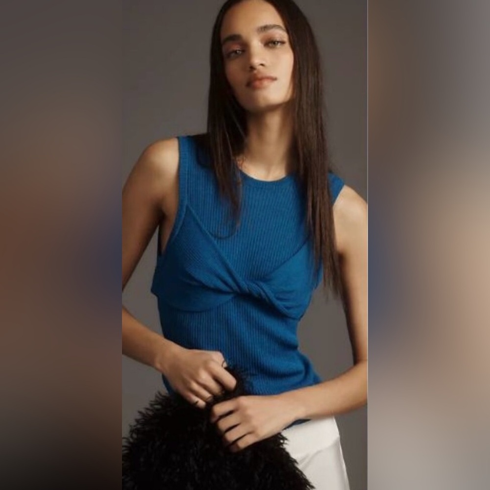 Anthropologie Pilcro Knotted Tank Top